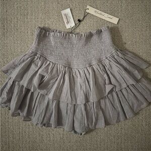 Gray Fab’rik ruffled skort with tags, size M